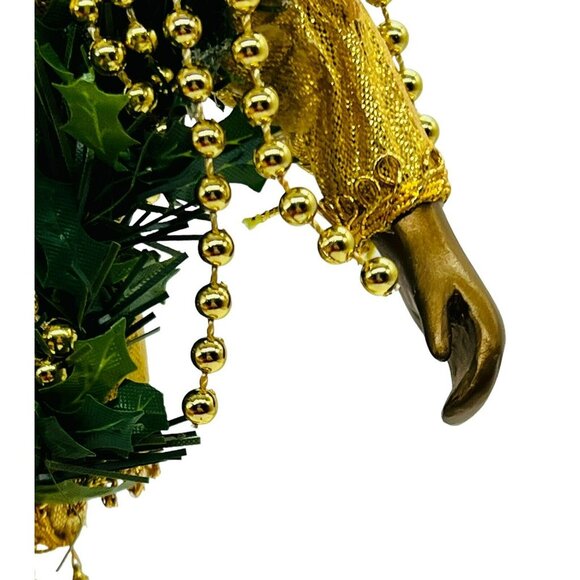 Christmas Elf Fairy Tale Ornament Decoration Gold Fringe Gift 12 inch - Picture 5 of 8